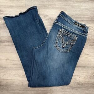 Vigoss Dublin Heritage Fit Jeans Womens S15/16 L33 Bootcut Embellished Pockets
